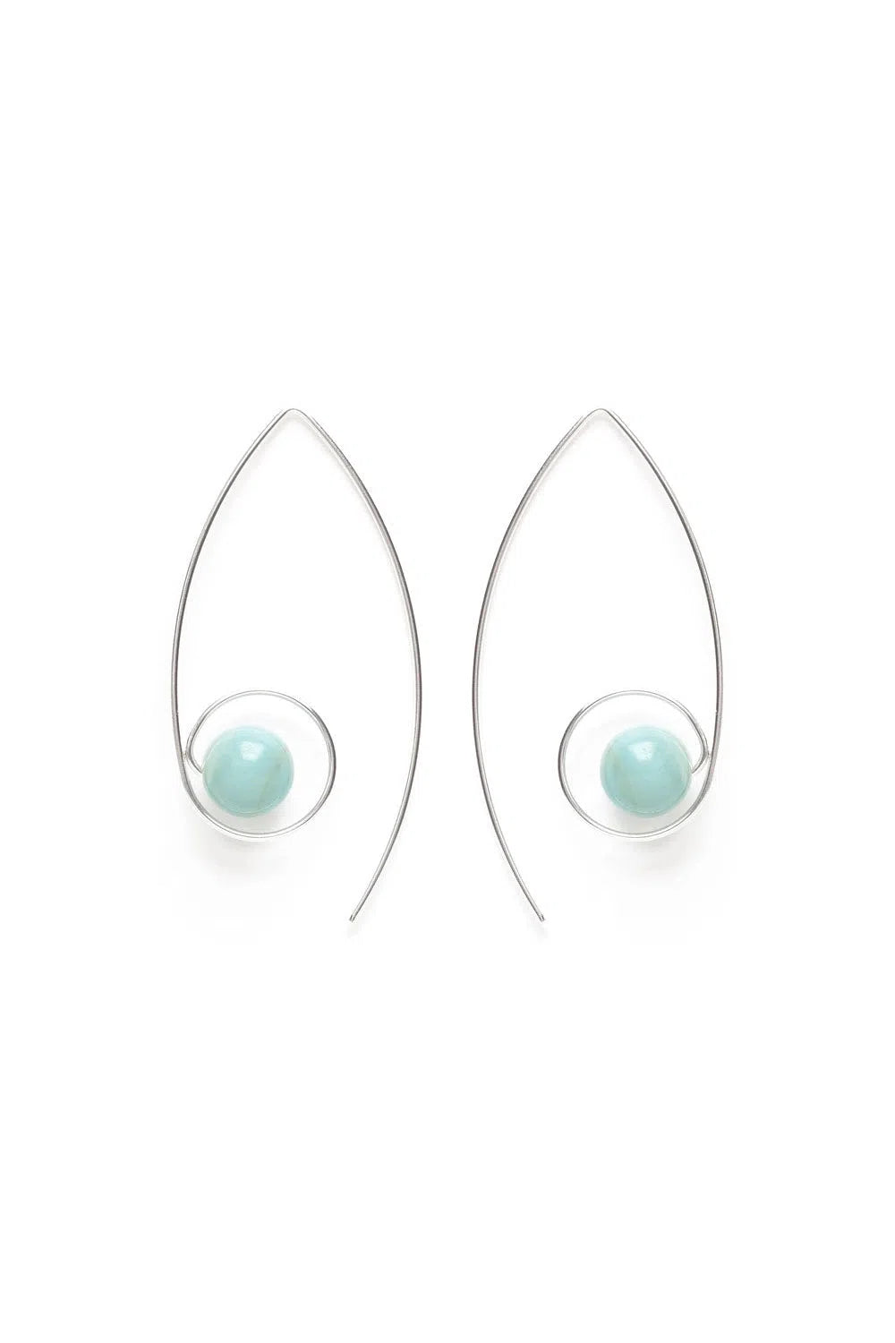 Marquis Gemstone Threader Earrings - Mimi & Rae
