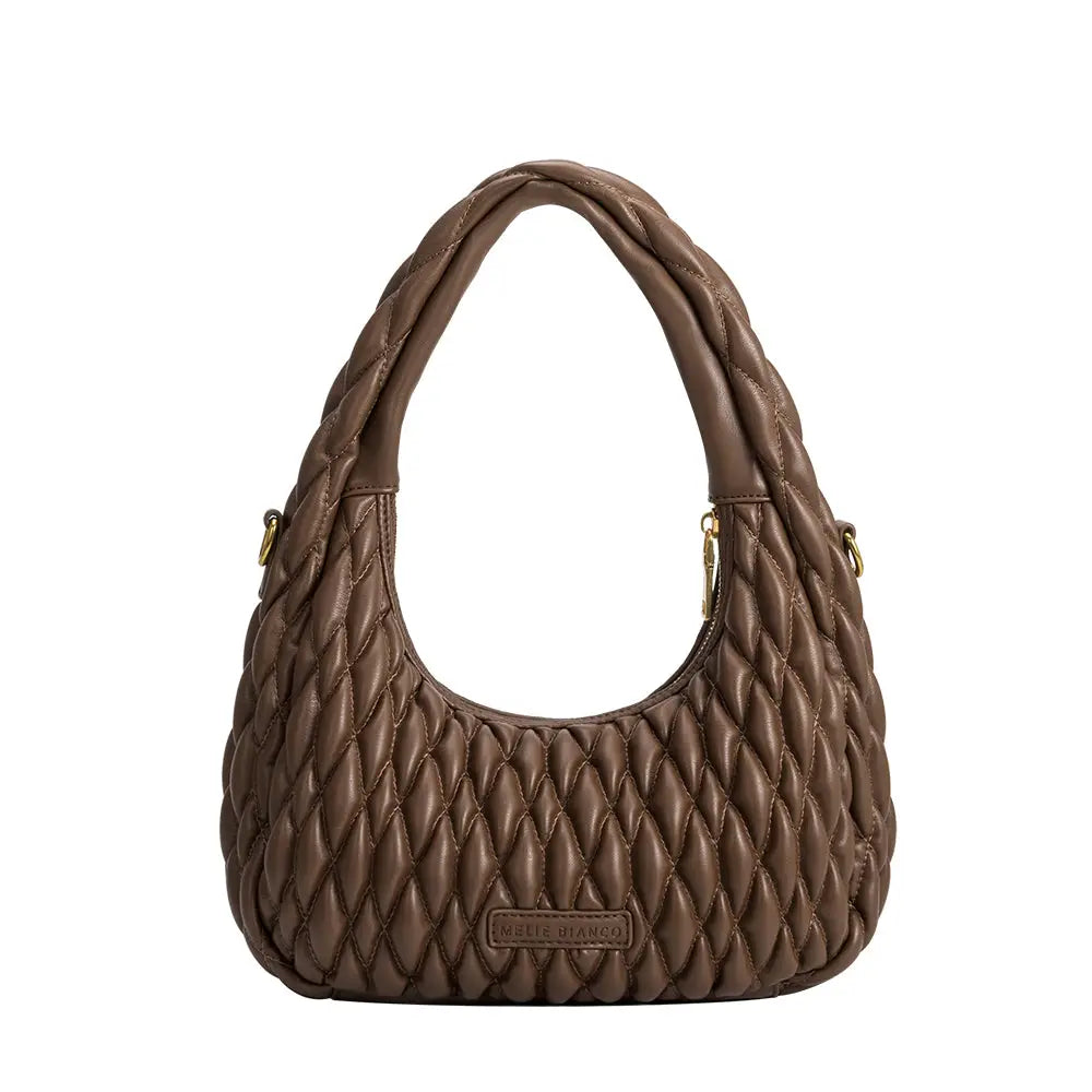Sophia Shoulder Bag in Chocolate - Mimi & Rae