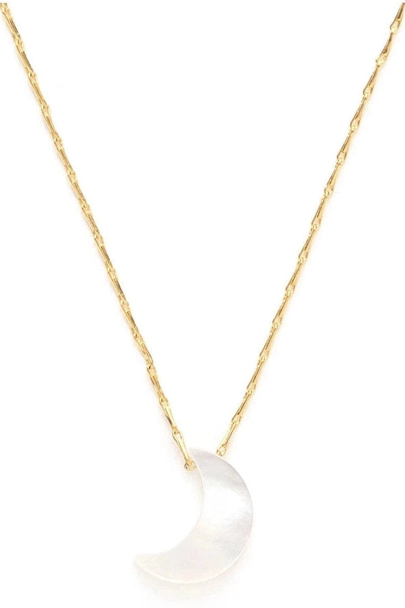 Mother of Pearl Moon Necklace