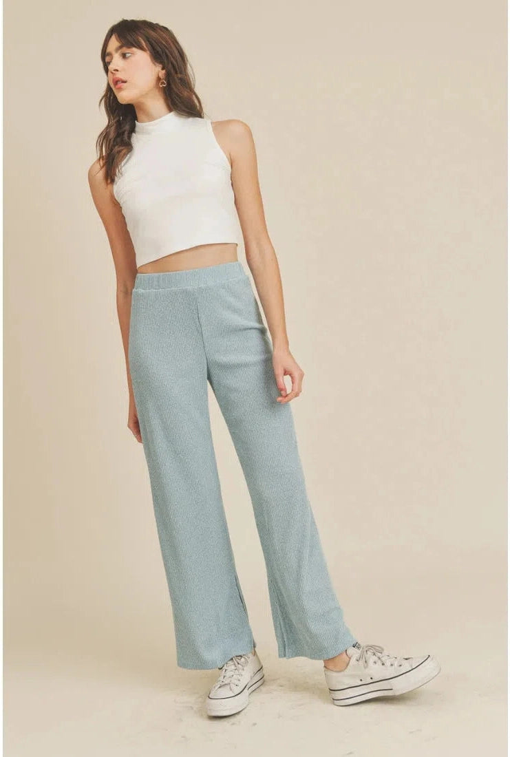 Be Happy Comfy Ribbed Pants - Mimi & Rae