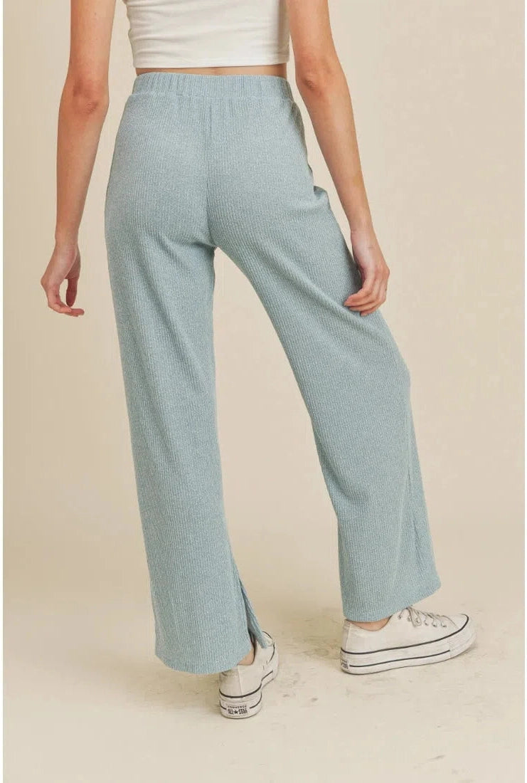 Be Happy Comfy Ribbed Pants - Mimi & Rae