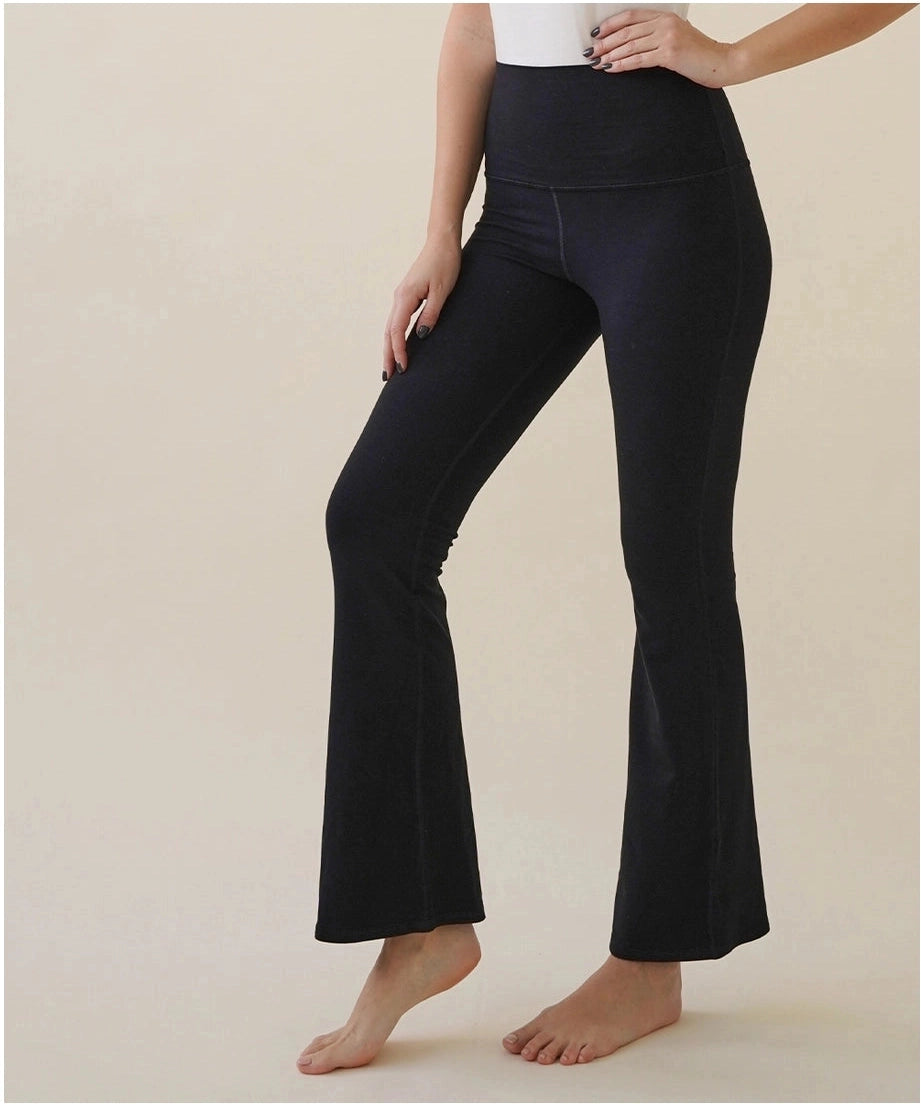 Bamboo Cotton Bell Bottom Leggings - Mimi & Rae