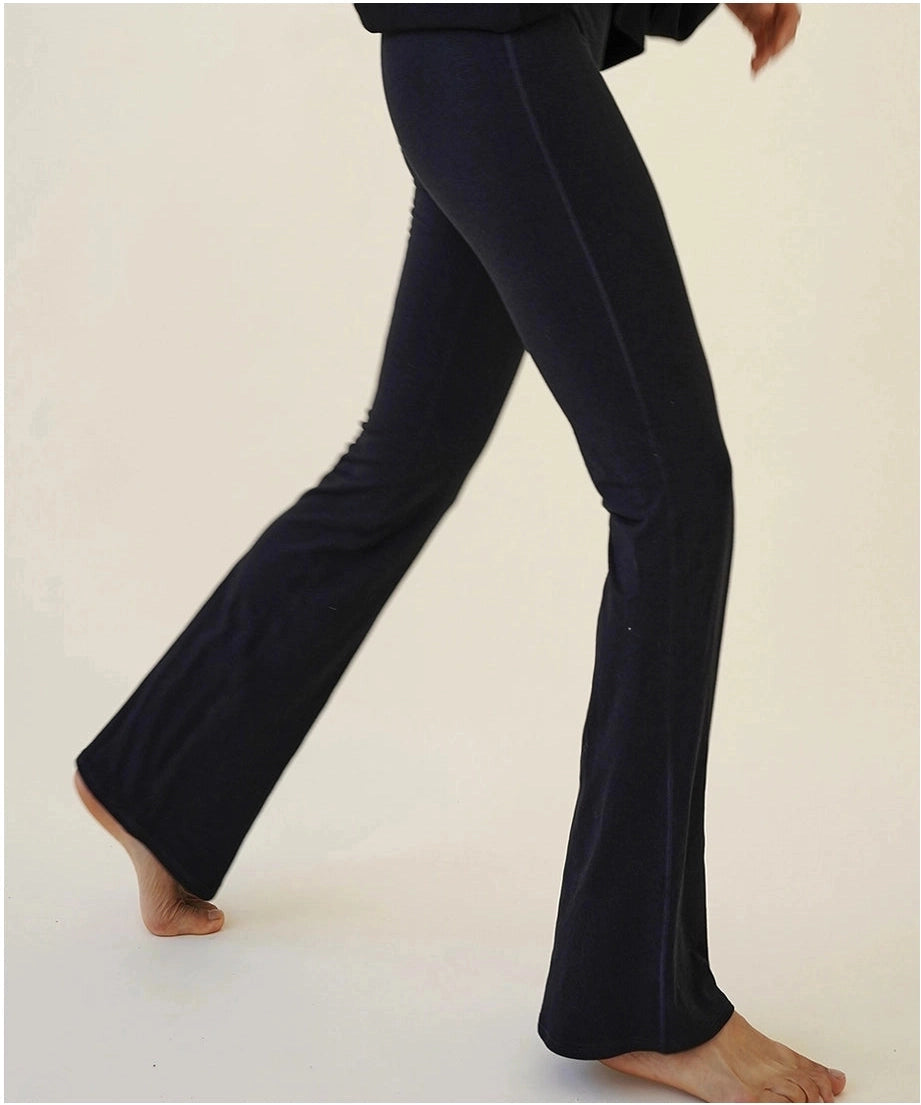 Bamboo Cotton Bell Bottom Leggings - Mimi & Rae