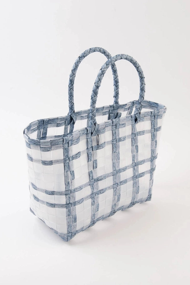 Blue Basket Beach Tote - Mimi & Rae