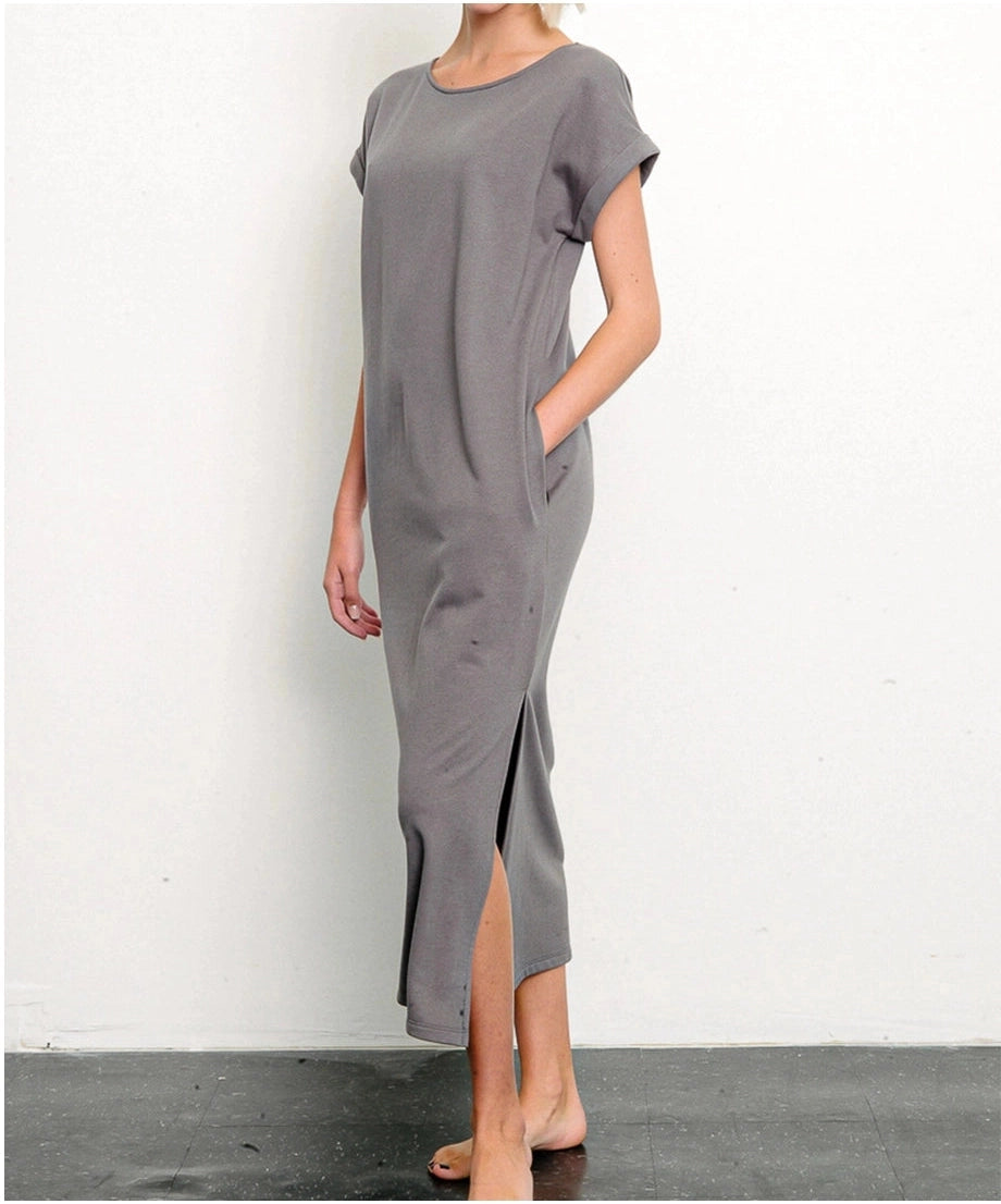 Organic Hemp Side Slit Dress