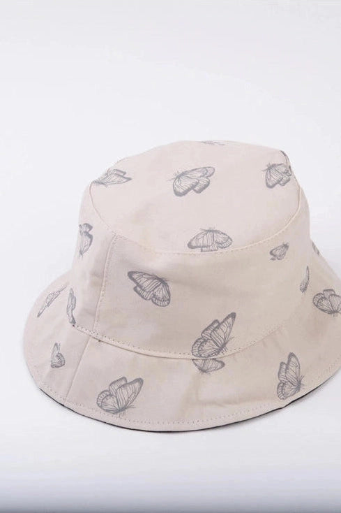 Butterfly Print Bucket Hat