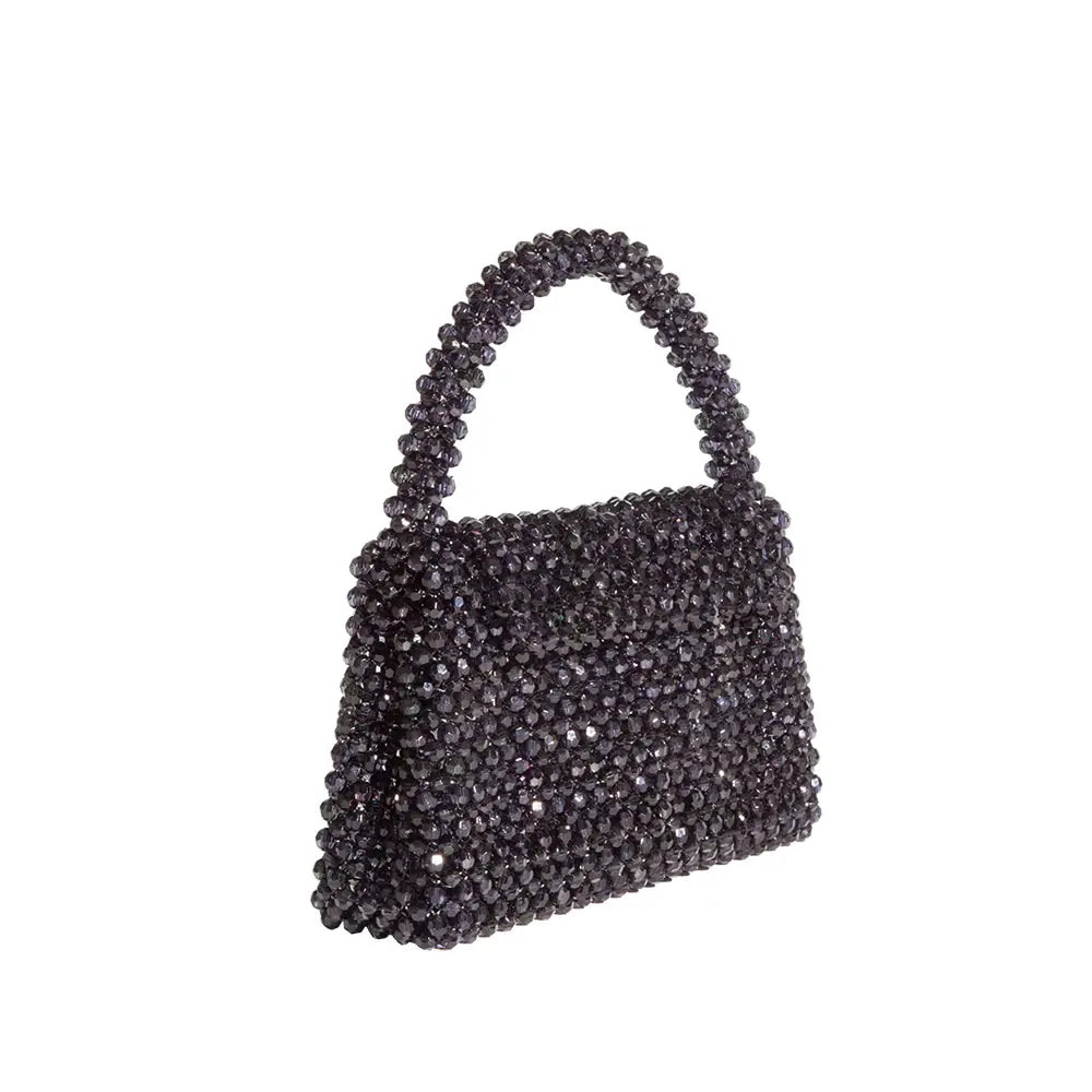 Sherry Beaded Bag Black - Mimi & Rae