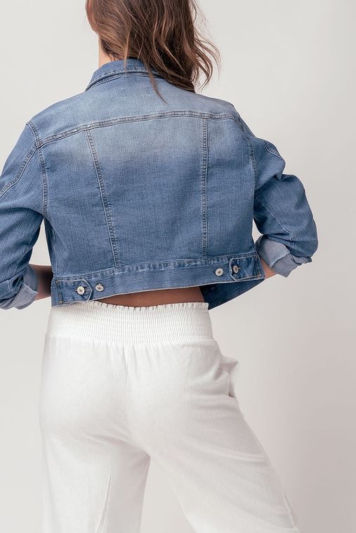 Cropped Denim Jacket - Mimi & Rae