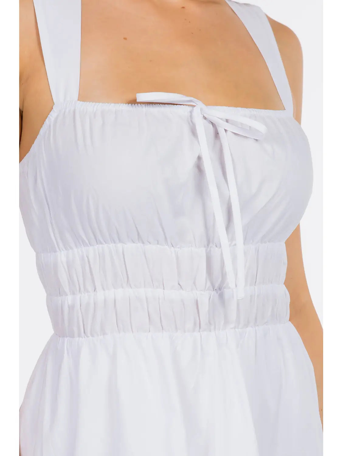 White Tiered Dress - Mimi & Rae