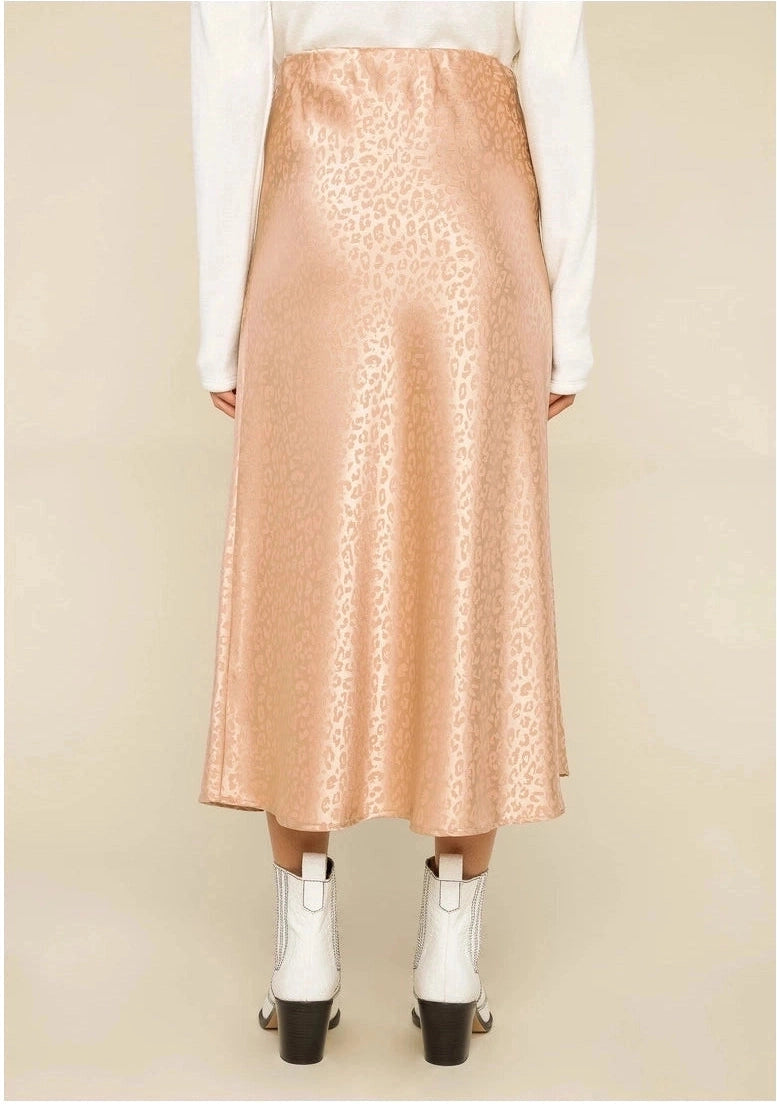 Animal Print Midi Skirt