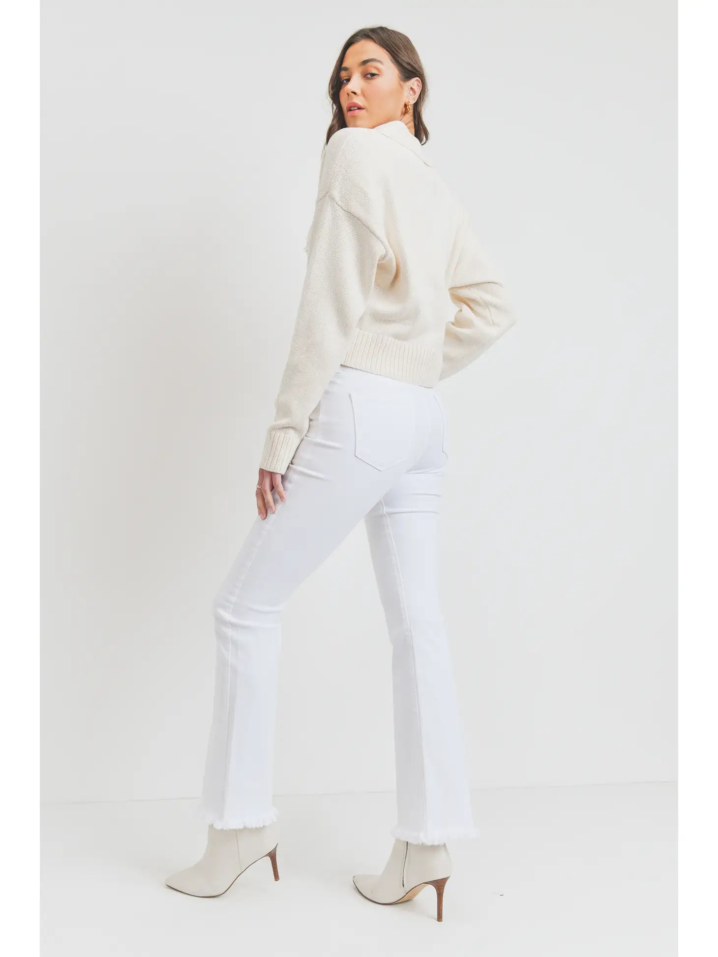 Classic Bootcut Jean in White