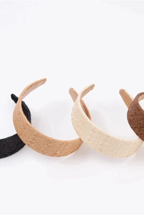 Woven Straw Headbands