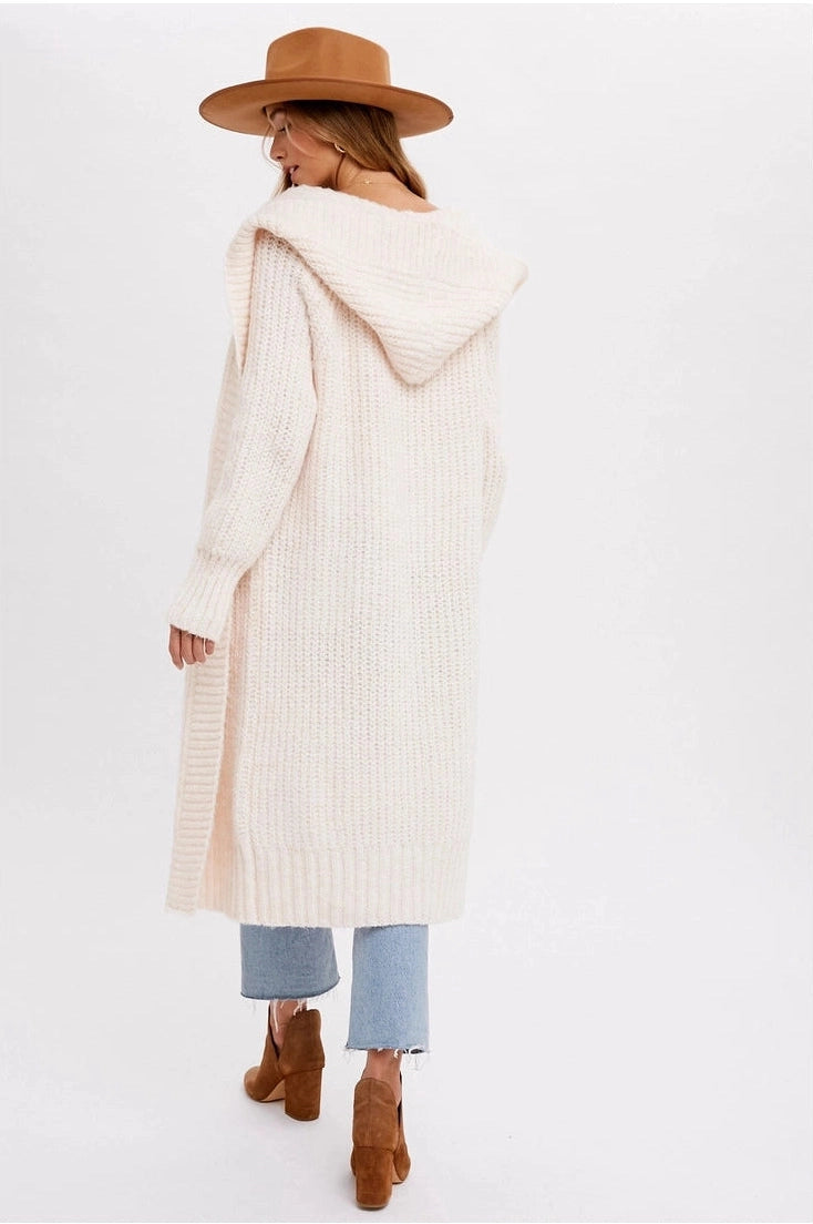 Longline Hoodie Cardigan