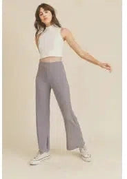 Be Happy Comfy Ribbed Pants - Mimi & Rae