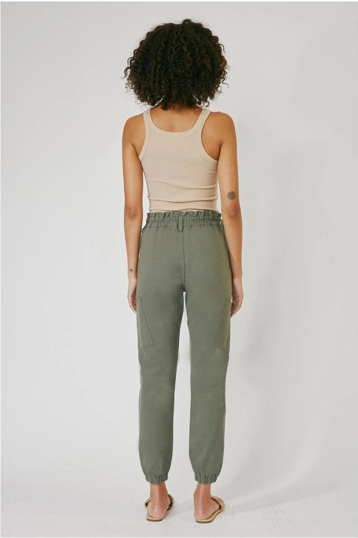 High Rise Olive Jogger