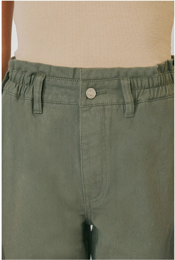 High Rise Olive Jogger