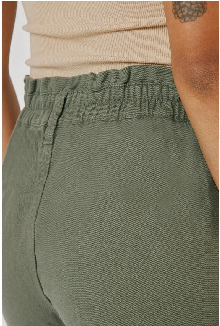 High Rise Olive Jogger