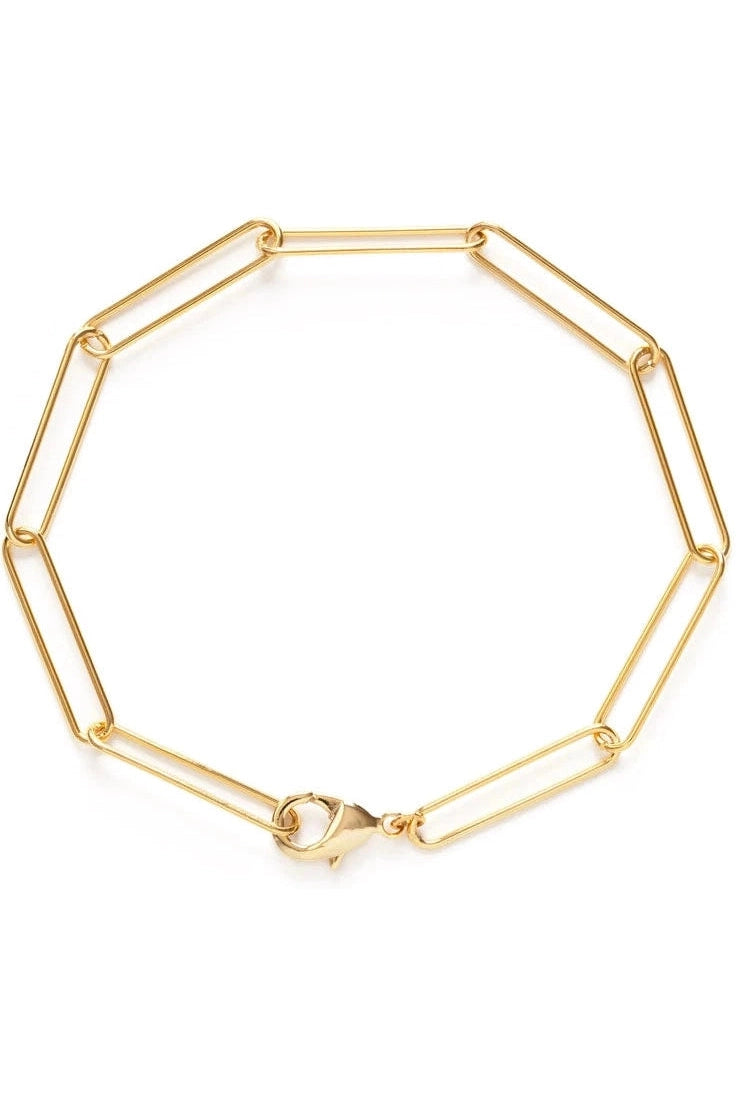 Long Link Paperclip Bracelet - Mimi & Rae