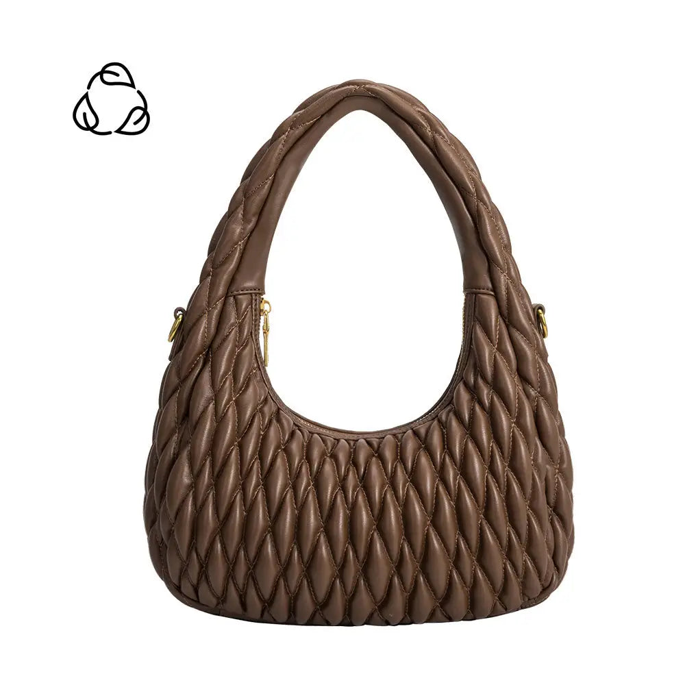 Sophia Shoulder Bag in Chocolate - Mimi & Rae