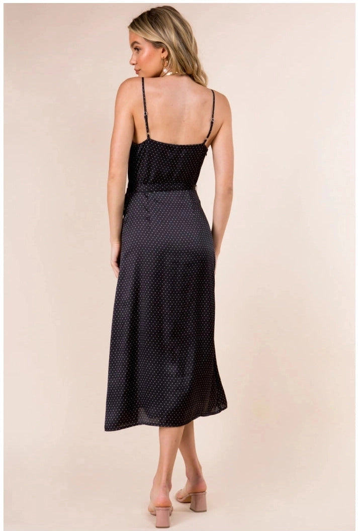 Printed Cowl Neck Dress