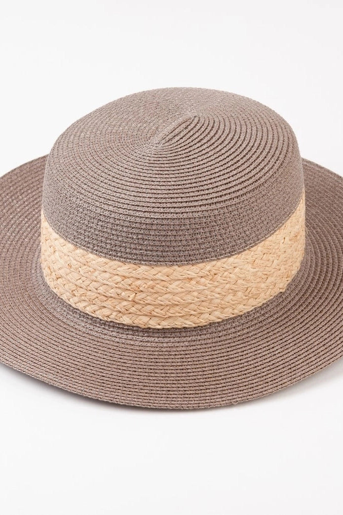 Riri Straw Hat in Mocha