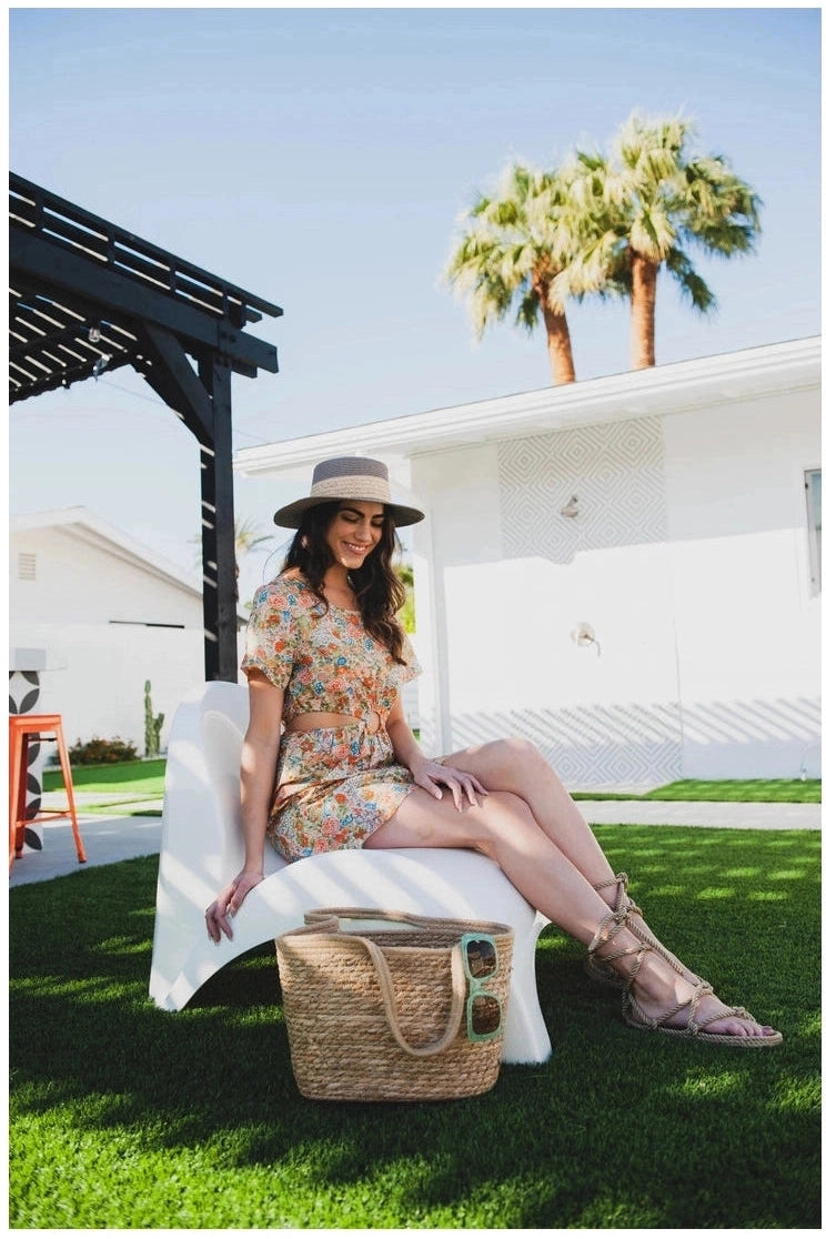 Riri Straw Hat in Mocha