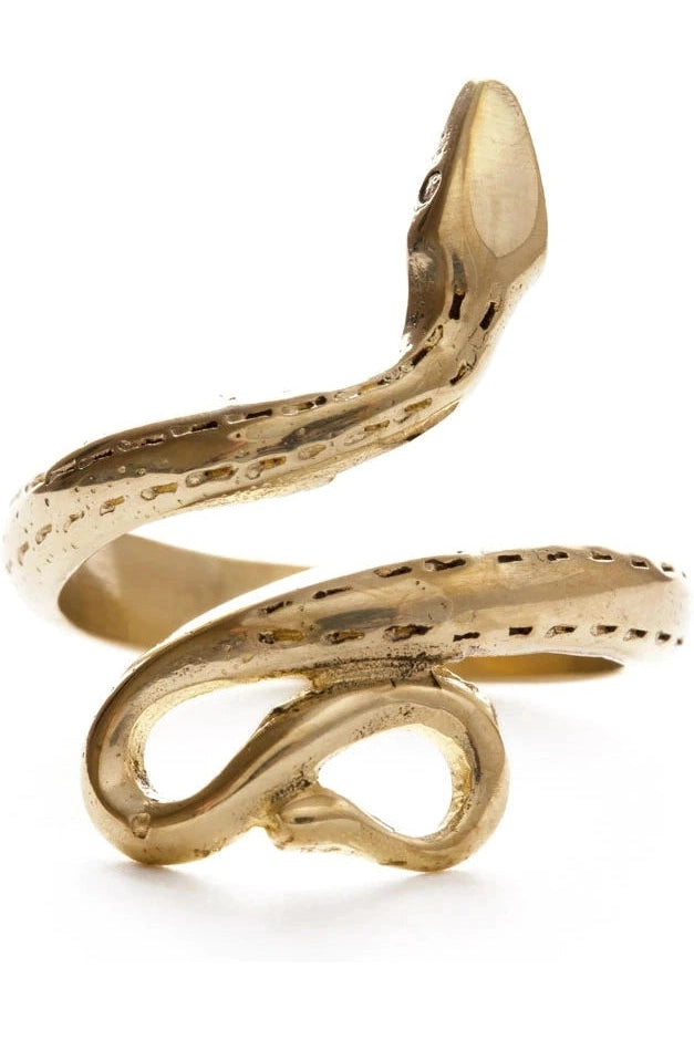 Golden Serpent Ring - Mimi & Rae