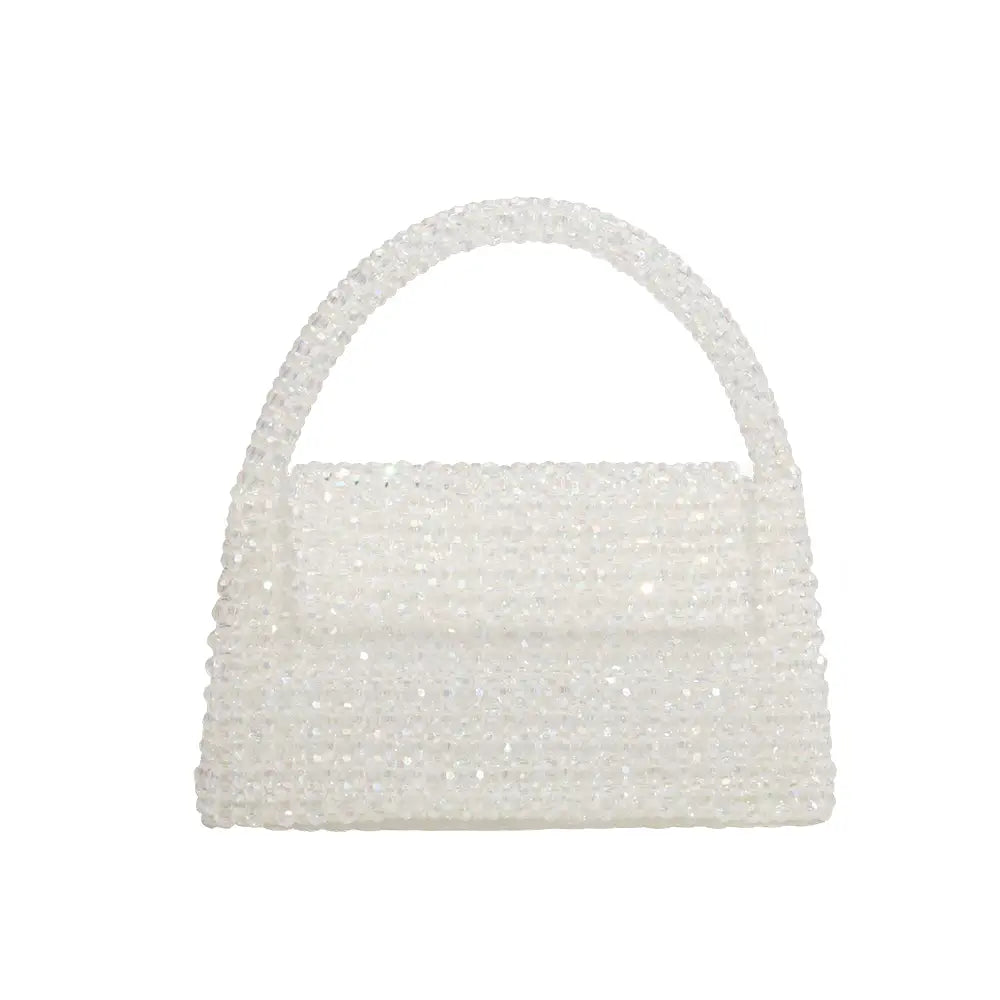 Sherry Small Beaded Bag in Crystal