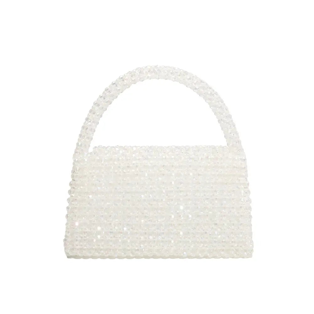Sherry Small Beaded Bag in Crystal