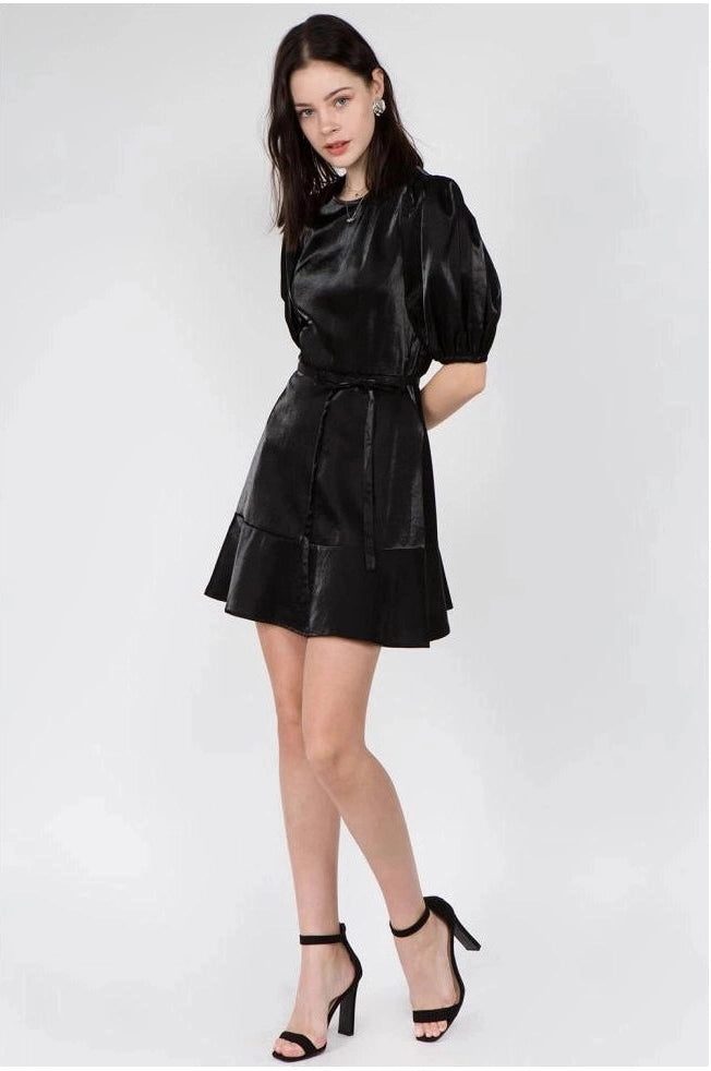 Puff Sleeve Mini Dress