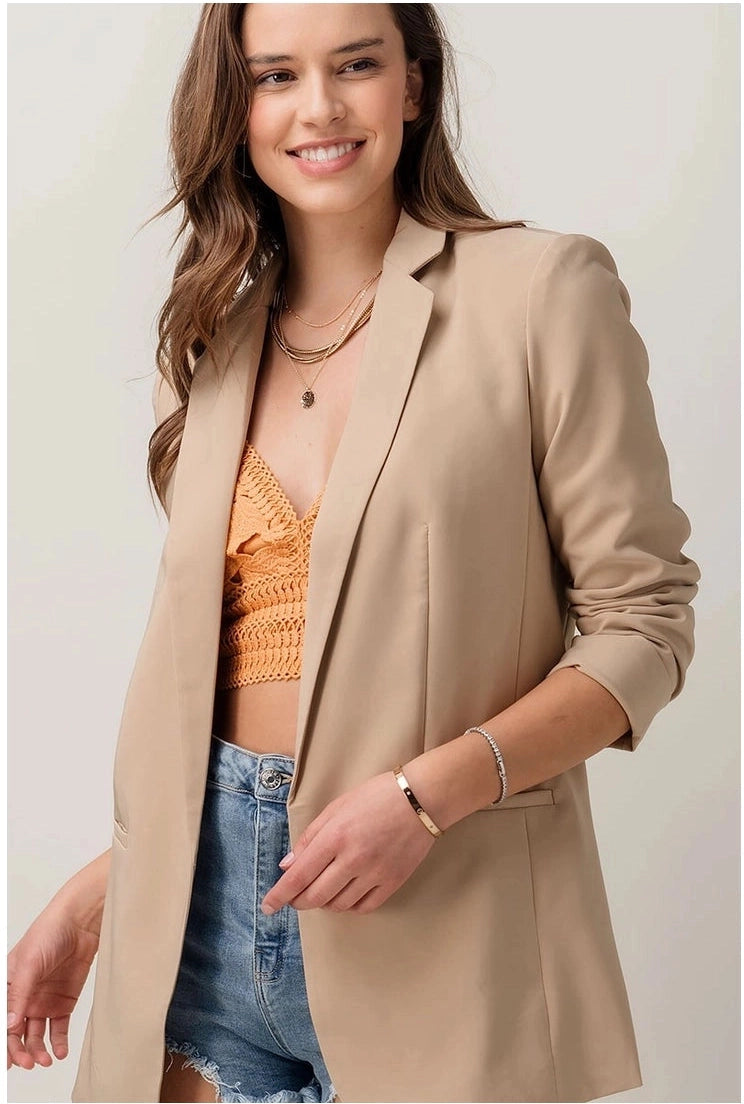 Open Taupe Blazer