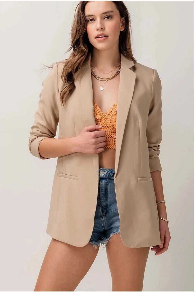 Open Taupe Blazer