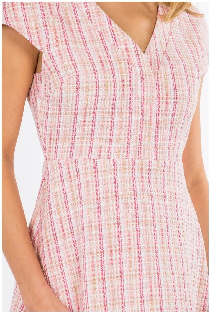 Soft Tweed A-line Mini Dress
