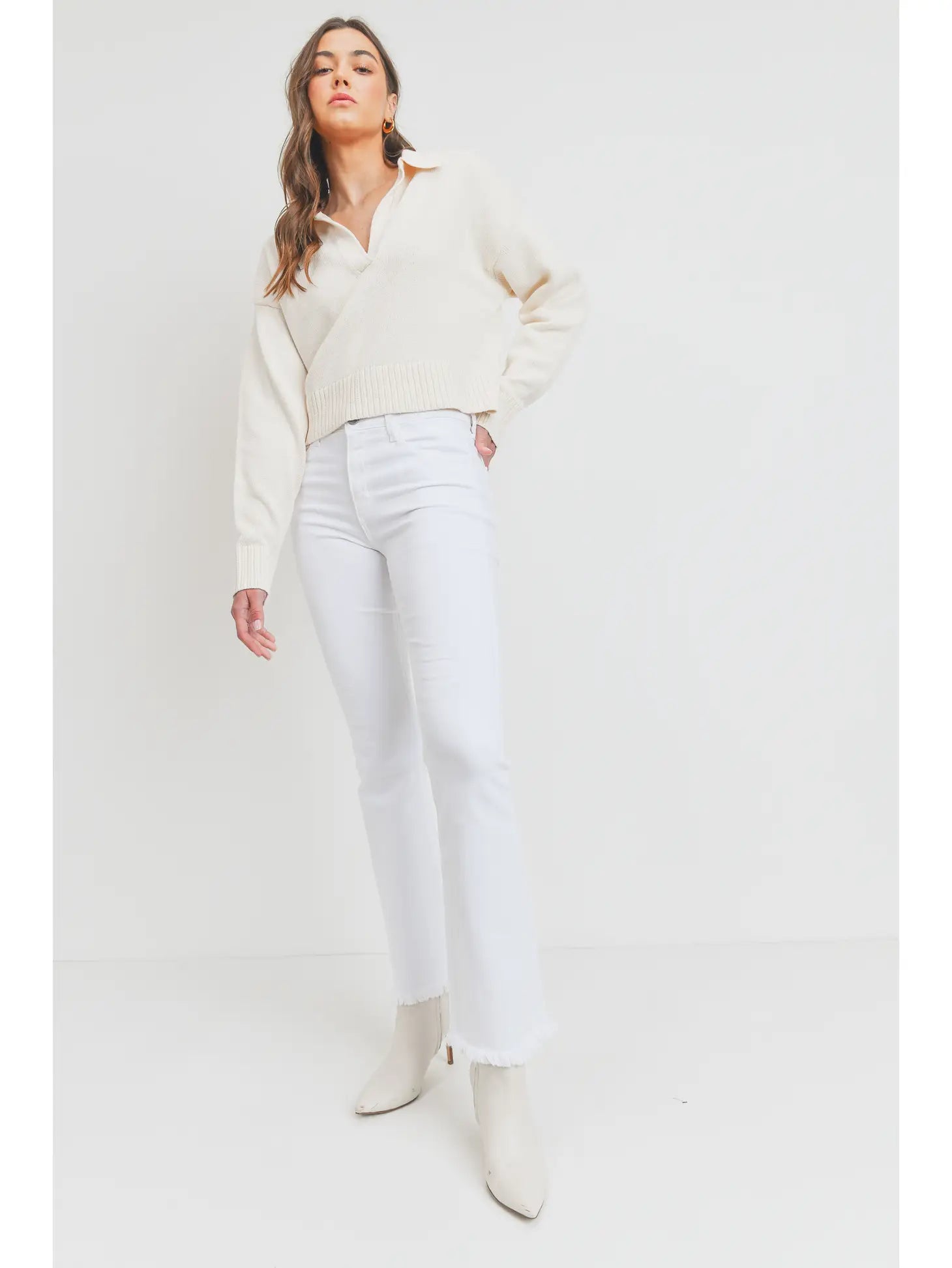 Classic Bootcut Jean in White