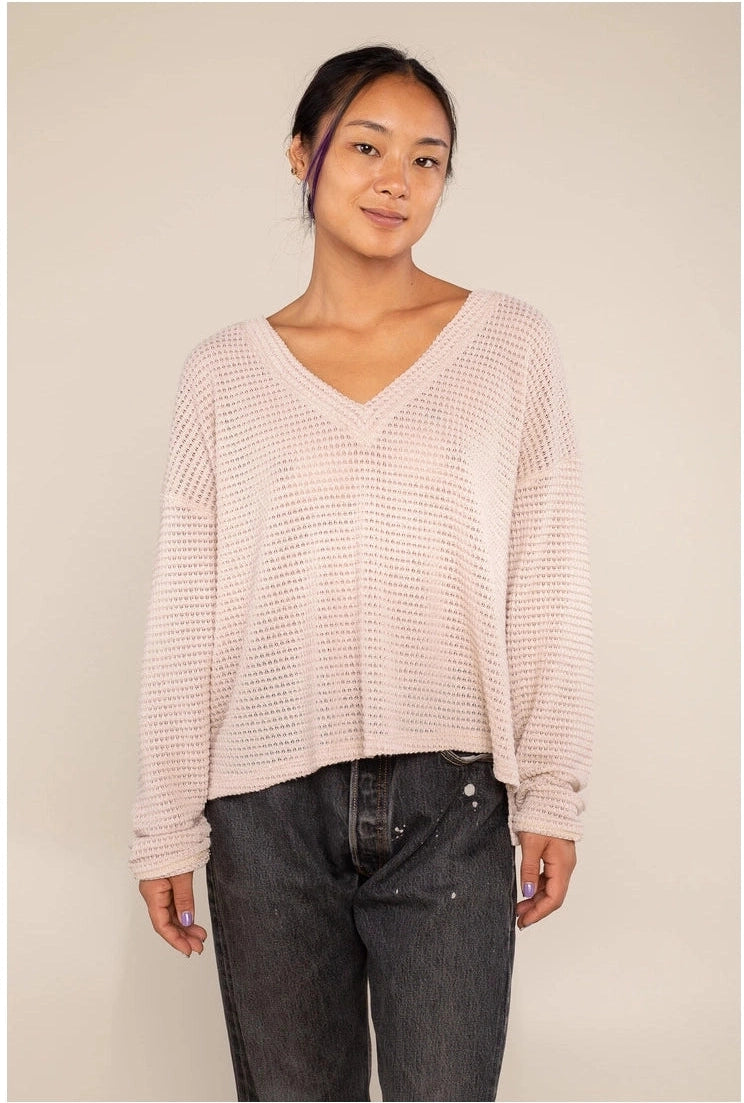 Waffle Pullover