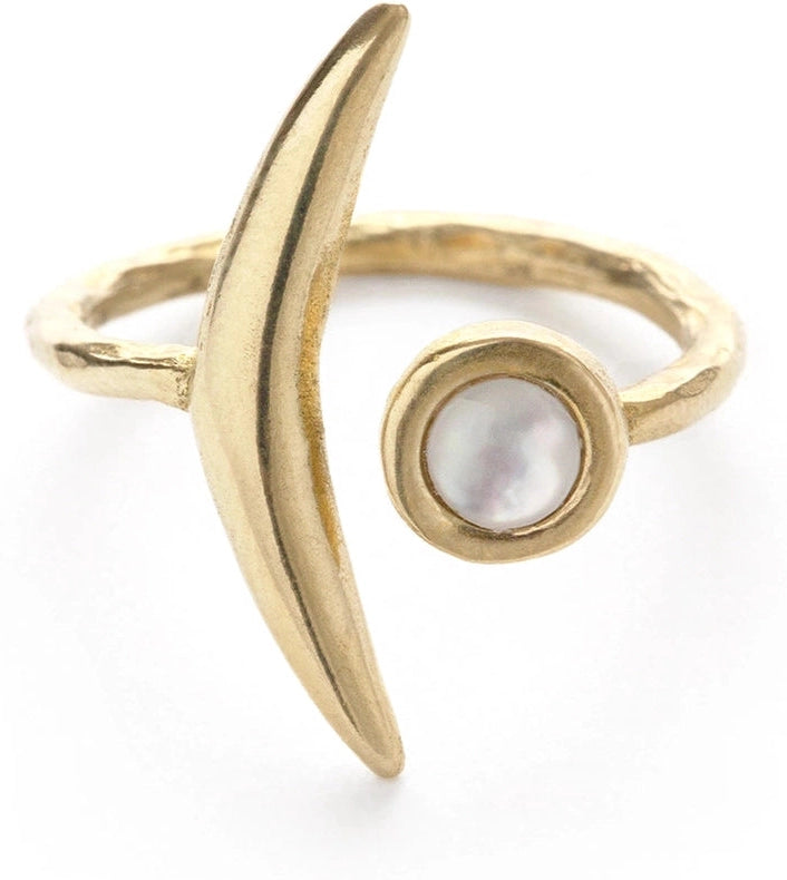 Waning Crescent Ring