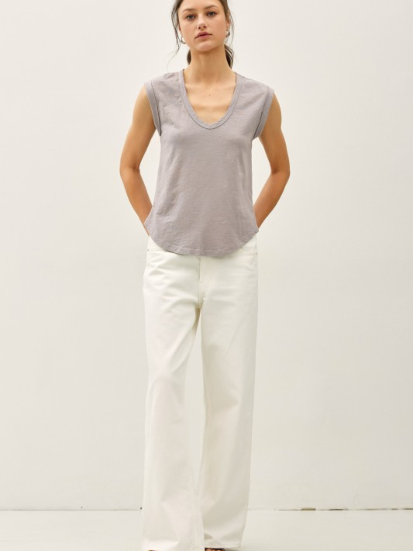 Annie Scoop Neck Tank - Mimi & Rae
