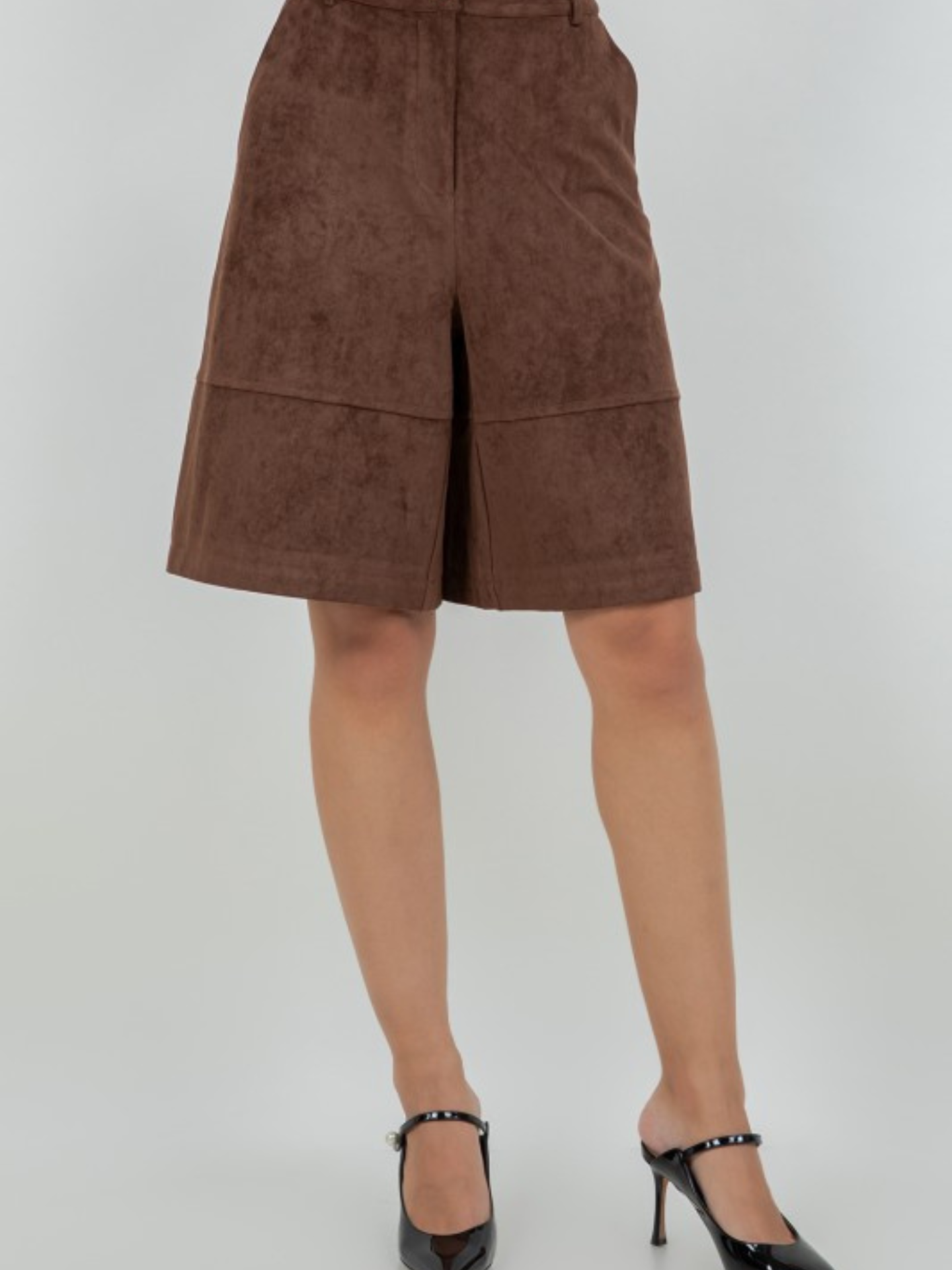 Olivia Faux Suede Bermuda Short