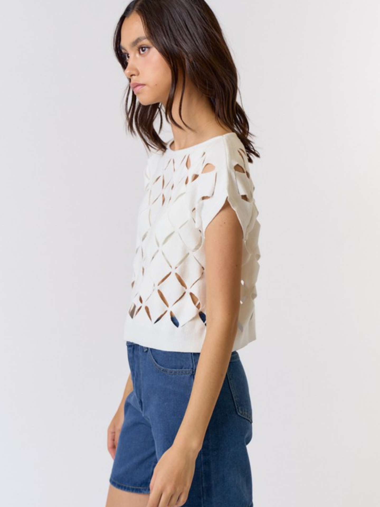 Cutout Sweater Top