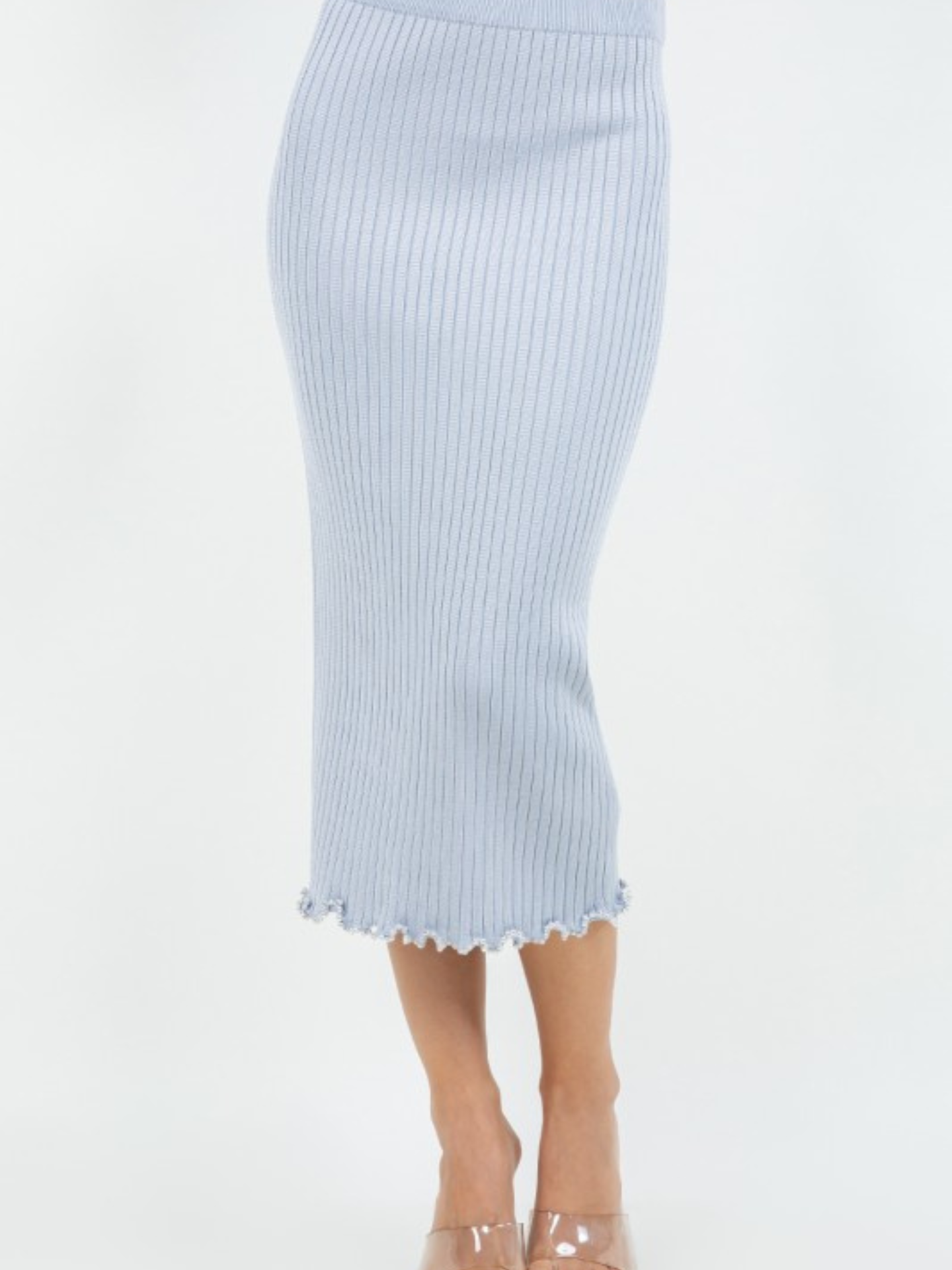Beaded Edge Knit Skirt - Mimi & Rae