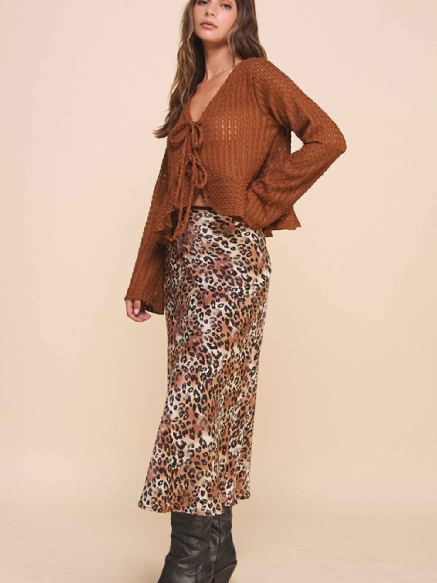 Leopard Slip Skirt - Mimi & Rae