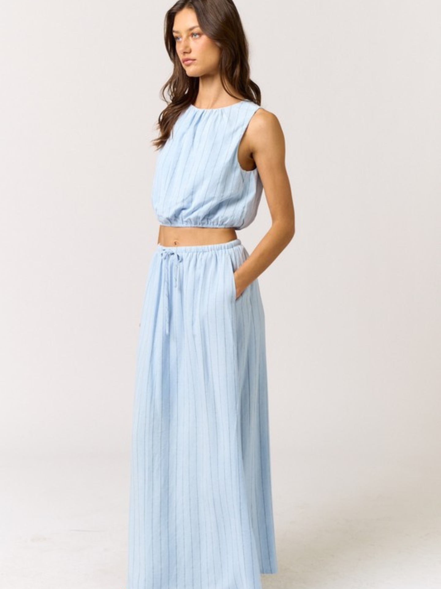Stripe Skirt Set