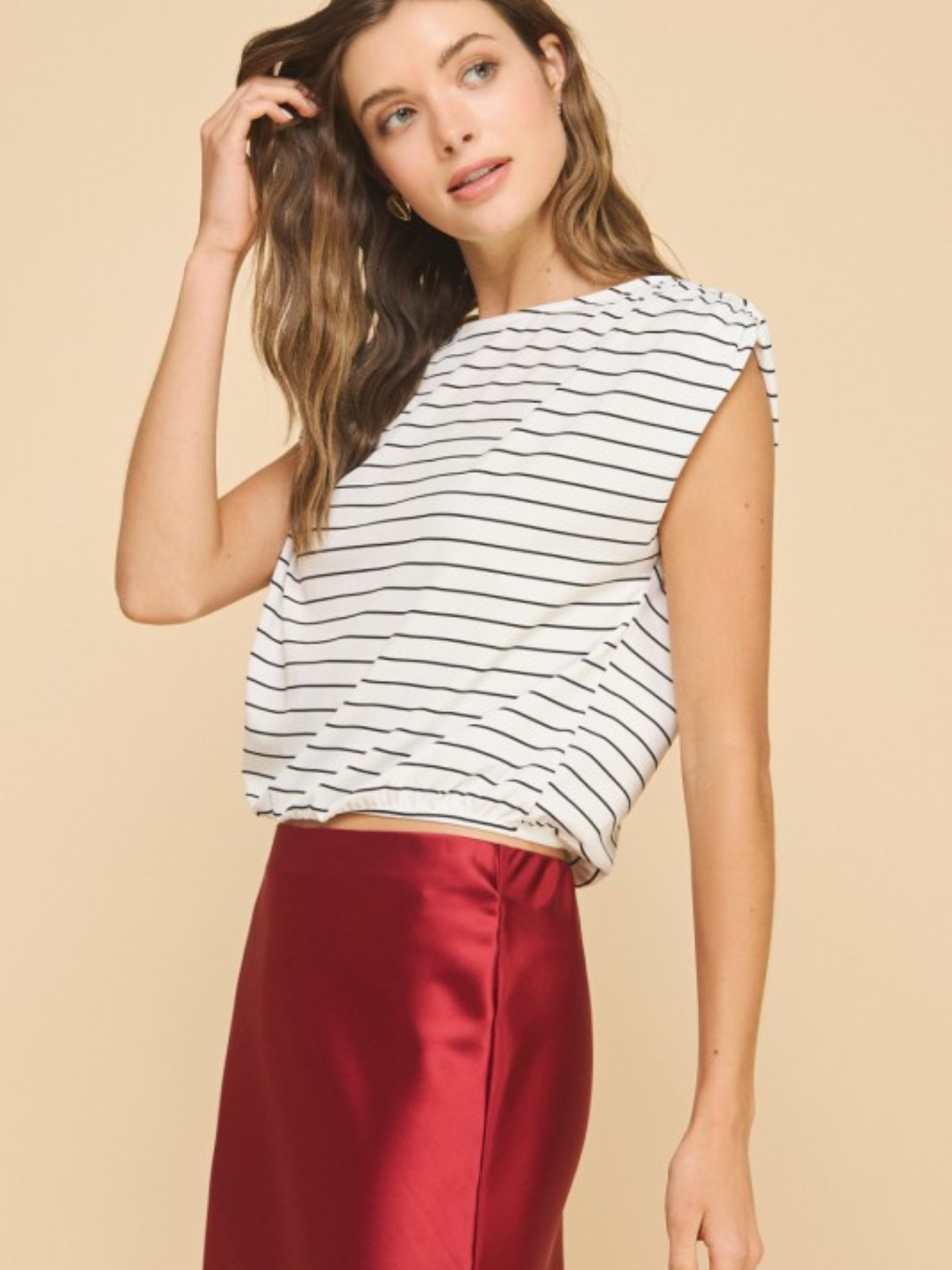 Stripe Rib Top - Mimi & Rae