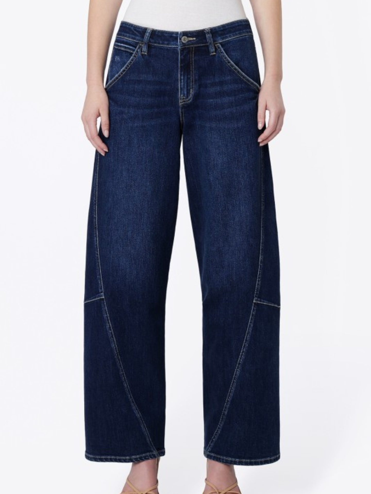 Dark Barrel Denim with Statement Pockets