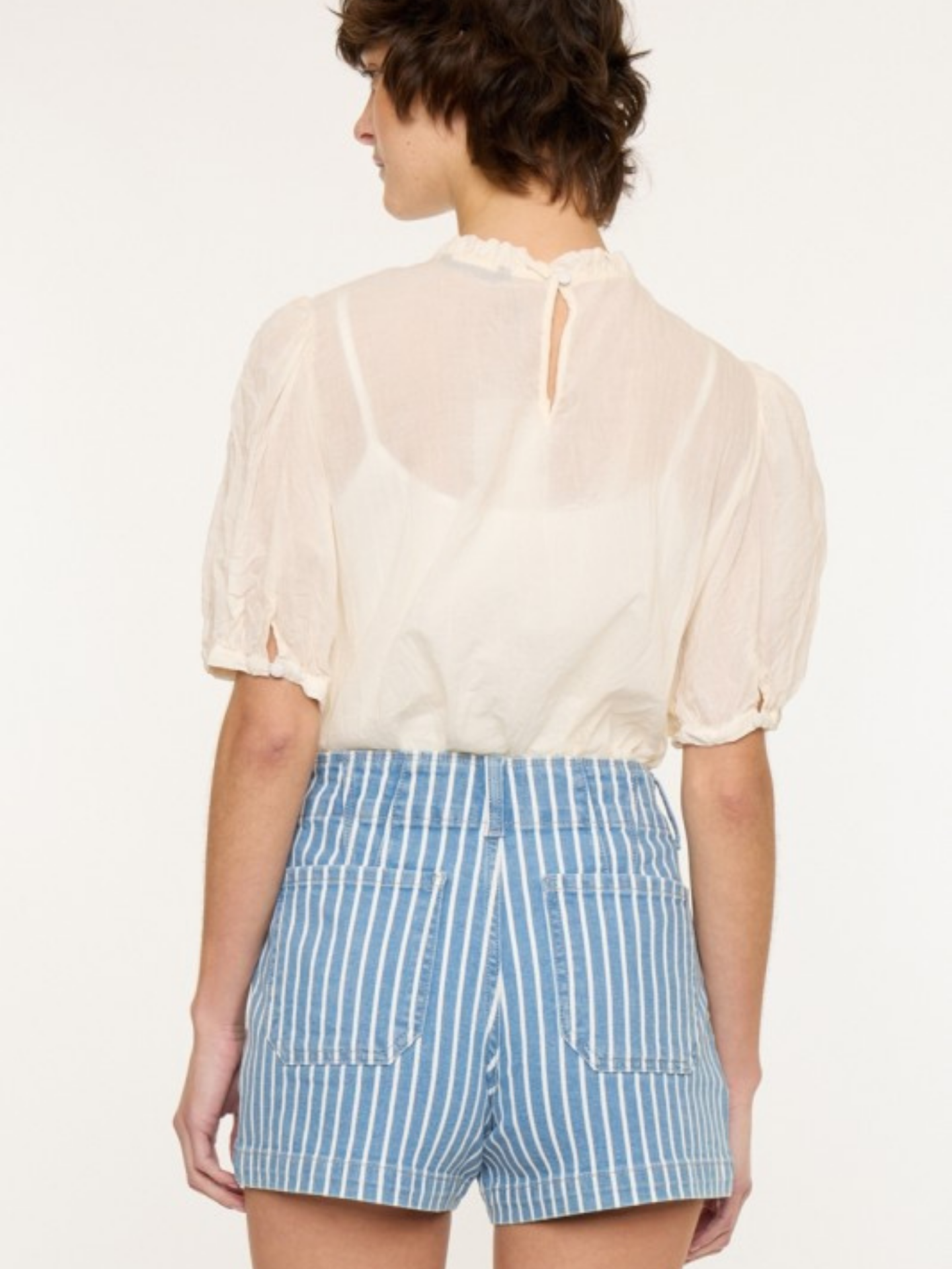 Kacey Stripe Utility Short