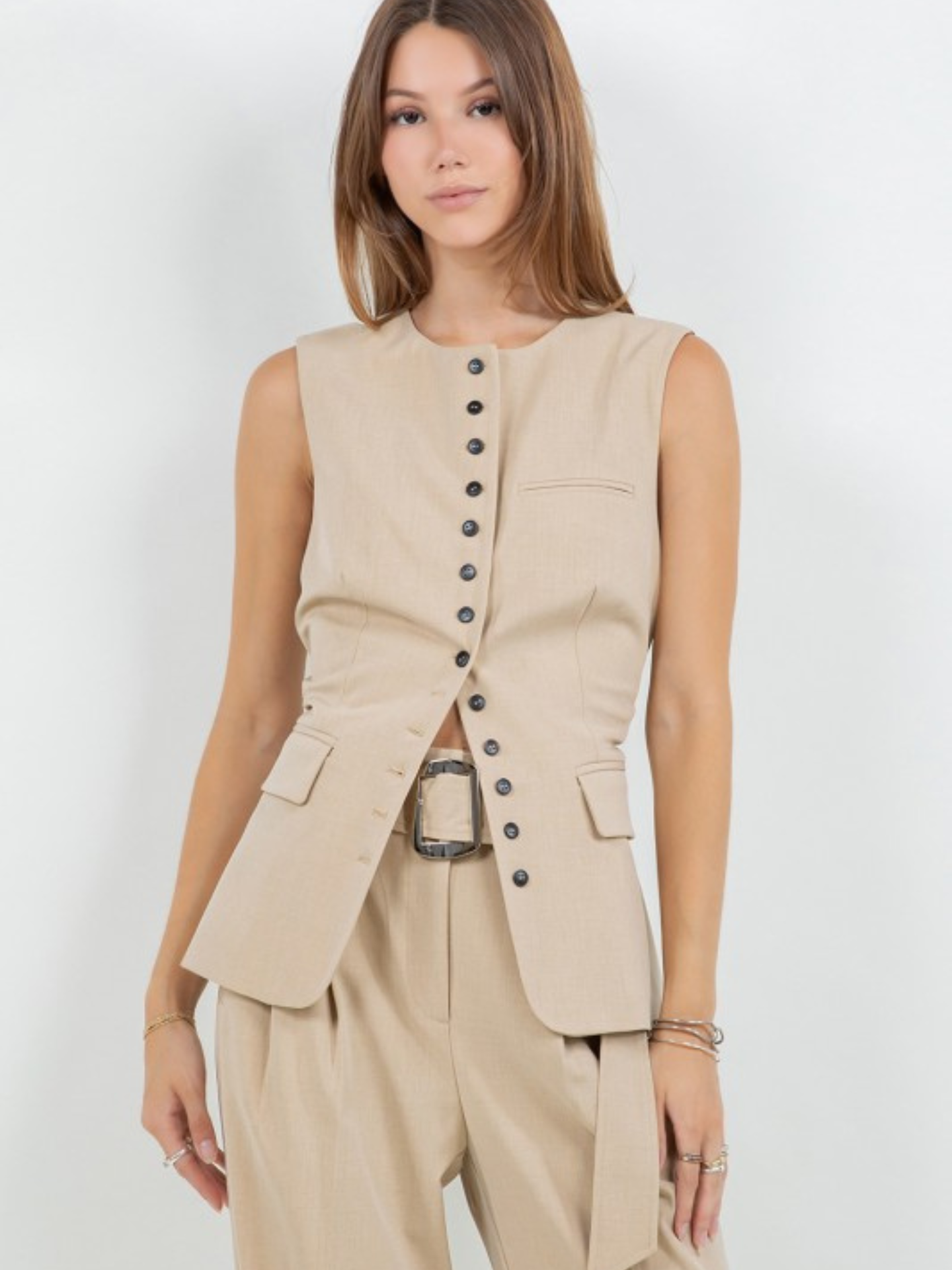 Adjustable Structured Vest - Mimi & Rae