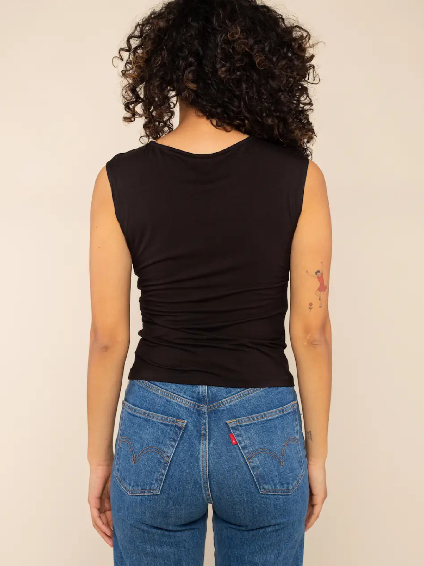 Wavy Shirred Tank