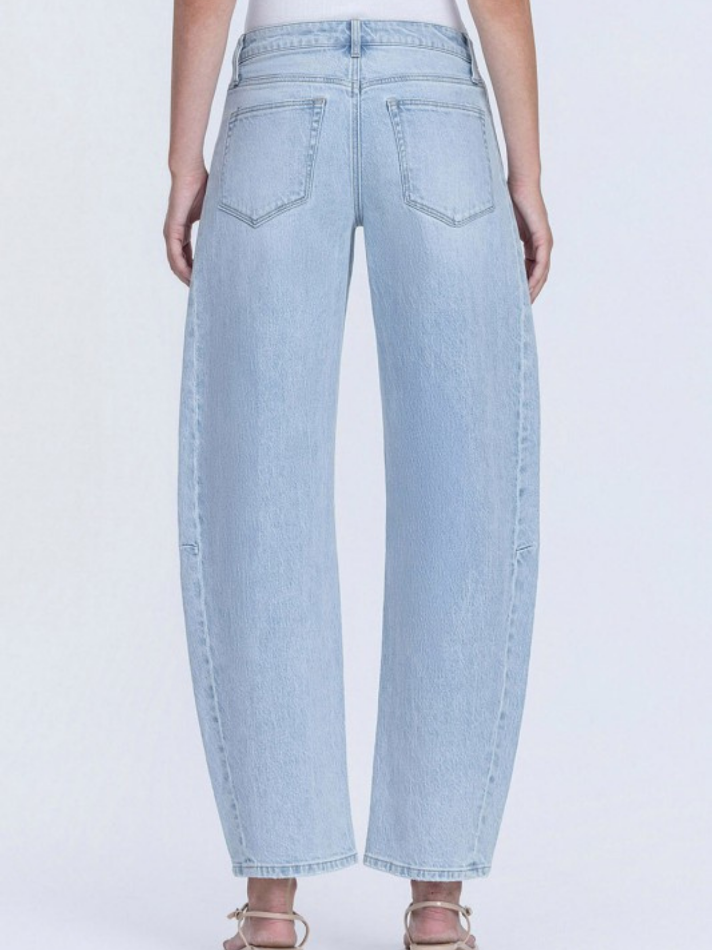 Light Wash Slim Barrel