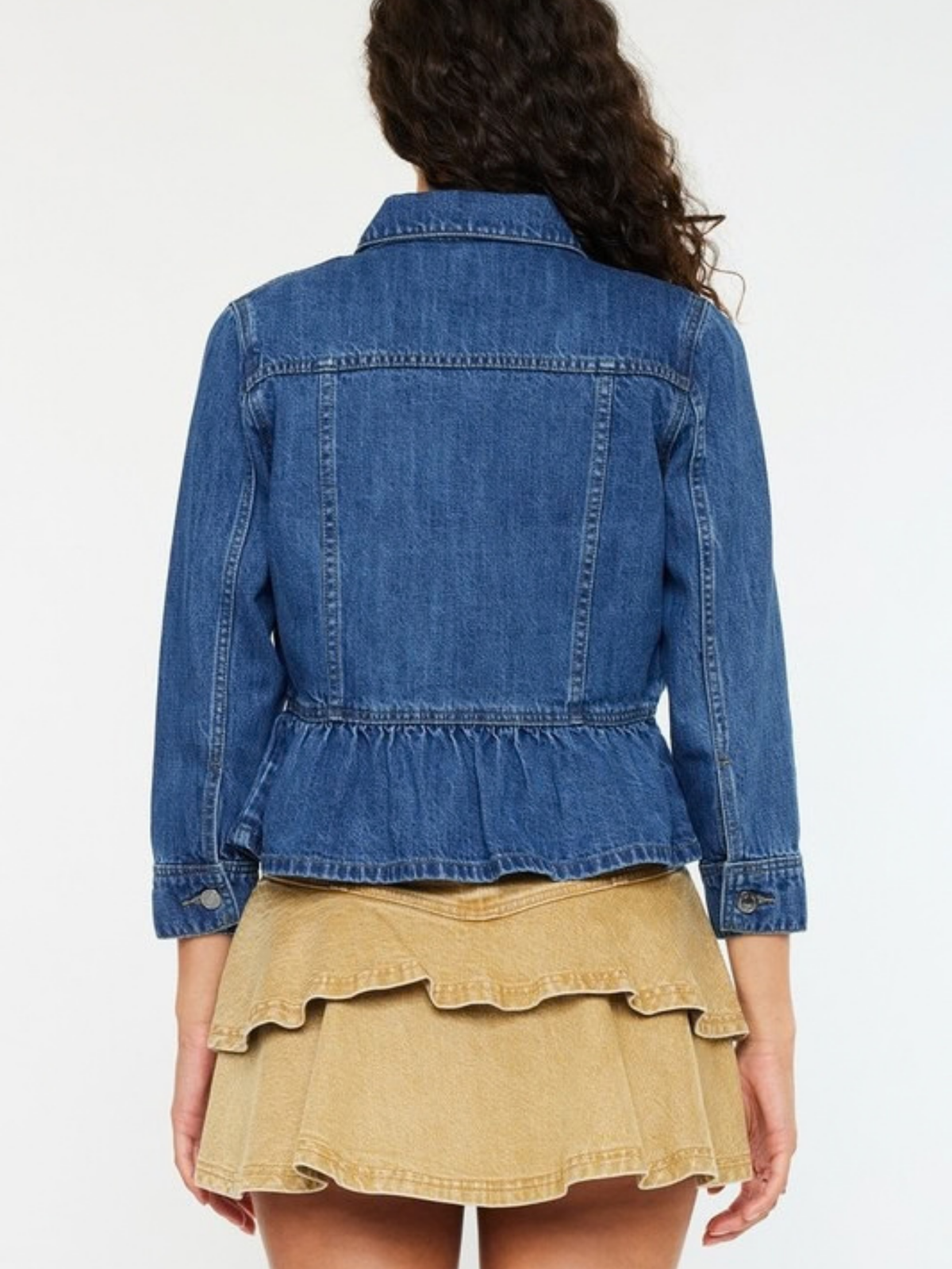 Peplum Denim Jacket