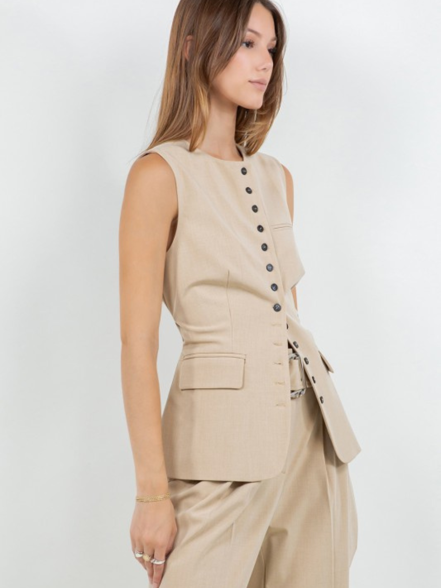 Adjustable Structured Vest - Mimi & Rae